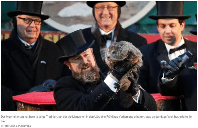 von der Südwestpresse https://www.swp.de/panorama/murmeltiertag-2025-fruehlings-vorhersage-datum-und-co-alle-infos-zum-groundhog-day-2025-77759843.html - Foto von Gene J. Puskar/dpa